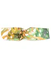 Lygia & Nanny Bethânia Botanical-print Headband In Yellow