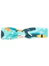Lygia & Nanny Bethânia Graphic-print Headband In Blue