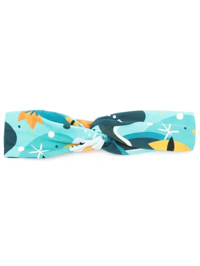 Lygia & Nanny Bethânia Graphic-print Headband In Blue