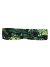 Lygia & Nanny Bethania Leaf-print Twisted Head Band In Green