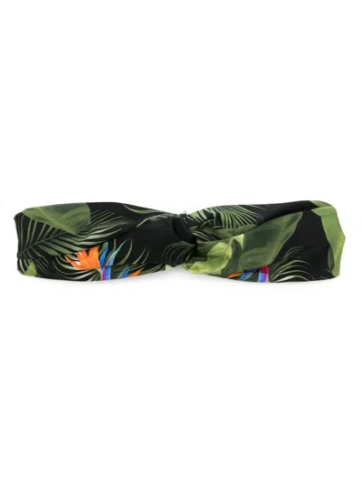 Lygia & Nanny Bethania Printed Headband In Black