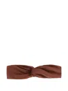 Lygia & Nanny Bethania Twist-detail Head Band In Brown