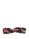 Lygia & Nanny Bethania Twisted-floral Headband In Blue