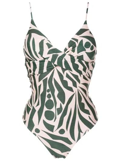 Lygia & Nanny Bianca Graphic-print One-piece In Green