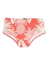 Lygia & Nanny Bob Pineapple-leaf Swim Trunks In Orange