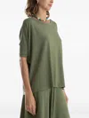 Lygia & Nanny Boxy Short-sleeve Top In Green