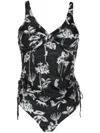 Lygia & Nanny Bruma Botanical-print Tankini In Black