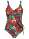 Lygia & Nanny Bruma Botanical-print Tankini In Red