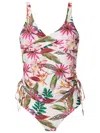 Lygia & Nanny Mirassol Floral-print Swimsuit In White