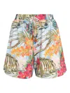 Lygia & Nanny Cannes Floral-print Drawstring Shorts In Multi