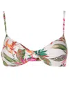 Lygia & Nanny Cassis Botanical-print Bikini In White