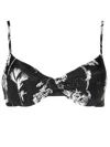 Lygia & Nanny Cassis Twist-detail Bikini Top In Black
