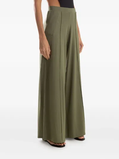 Lygia & Nanny Central-seam Trousers In Green