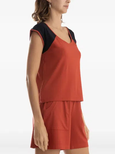 Lygia & Nanny Colour-block T-shirt In Red