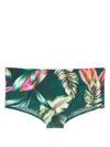 Lygia & Nanny Copacabana Botanical-print Swimming Trunks In Green
