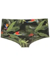 Lygia & Nanny Copacabana Printed Swim Trunks In Black