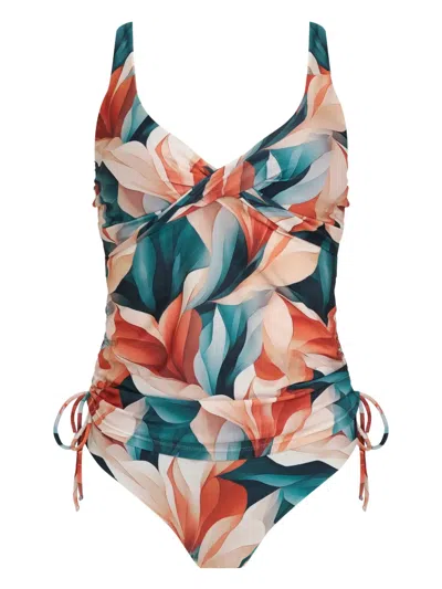 Lygia & Nanny Drawstring Printed Bikini In Multi