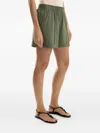 Lygia & Nanny Elastic-waistband Pocketed Short Shorts In Green