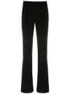 Lygia & Nanny Plush Straight-leg Trousers In Black