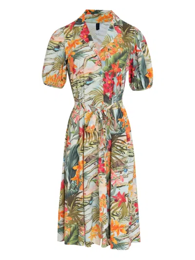 Lygia & Nanny Floral-print Dress In Green