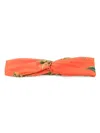 Lygia & Nanny Floral-print Headband In Orange