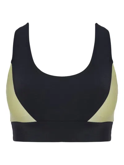 Lygia & Nanny Flow Two-tone Top In Black
