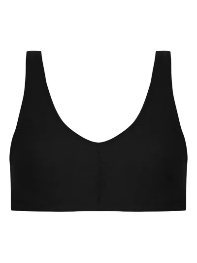 Lygia & Nanny Free Ruched Sports Bra In Black