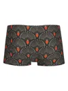 Lygia & Nanny Geometric-print Swimming Trunks In Brown