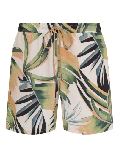 Lygia & Nanny Gil Drawstring-detailed Printed Swim Shorts In Multi