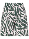 Lygia & Nanny Graphic-print High-waist Shorts In Green