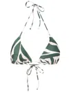 Lygia & Nanny Hanna Triangle-cup Bikini Top In Green