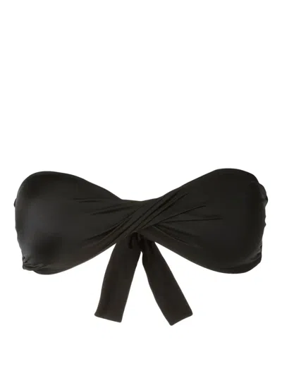 Lygia & Nanny Hawai Twist-detail Bikini Top In Black