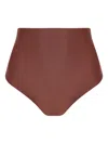 Lygia & Nanny High-waisted Swimsuit Bottoms In Brown