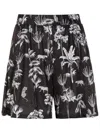 Lygia & Nanny Iara Botanical-print Shorts In Black