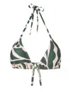 Lygia & Nanny Iasmin Triangle Bikini Top In Green