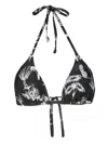 Lygia & Nanny Iasmin Triangle-cup Bikini Top In Black
