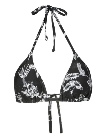 Lygia & Nanny Iasmin Triangle-cup Bikini Top In Black