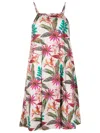 Lygia & Nanny Isis Botanical-print Shift Dress In Multicolour