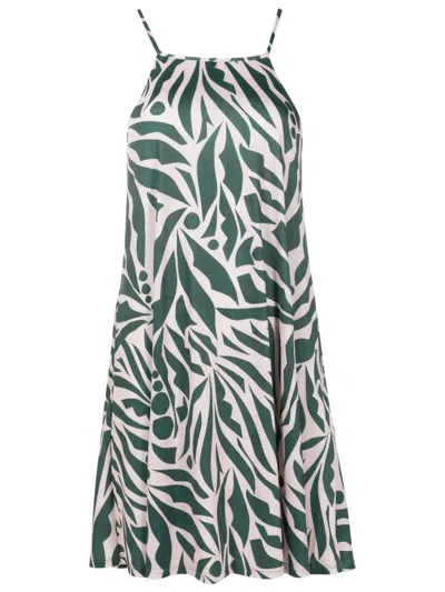 Lygia & Nanny Isis Graphic-print Minidress In Green