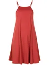 Lygia & Nanny Isis Square-neck Dress In Brown