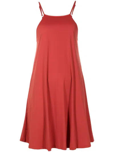 Lygia & Nanny Isis Square-neck Dress In Brown