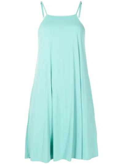 Lygia & Nanny Isis Square-neck Shift Dress In Blue