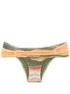 Lygia & Nanny Jasper Printed Bikini Bottom In Orange