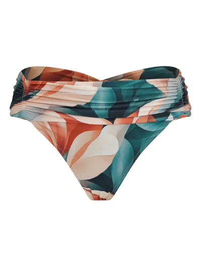 Lygia & Nanny Jasper Printed Bikini Bottoms In Green