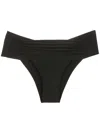 Lygia & Nanny Ritz Ruched Bikini Bottoms In Black