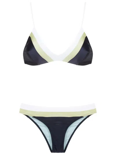 Lygia & Nanny Joaquina Two-piece Bikini Set In Blue
