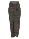 Lygia & Nanny Knotted Floral-print Skirt In Multi