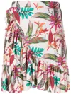 Lygia & Nanny Laurita Botanical-print Wrap Skirt In Multicolour