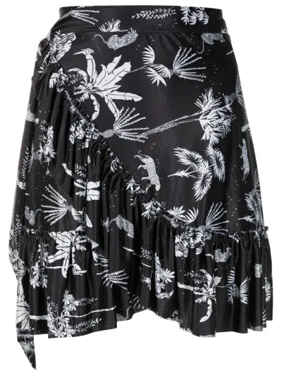 Lygia & Nanny Laurita Ruffled Minidress In Black