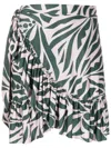 Lygia & Nanny Laurita Ruffled Miniskirt In Green